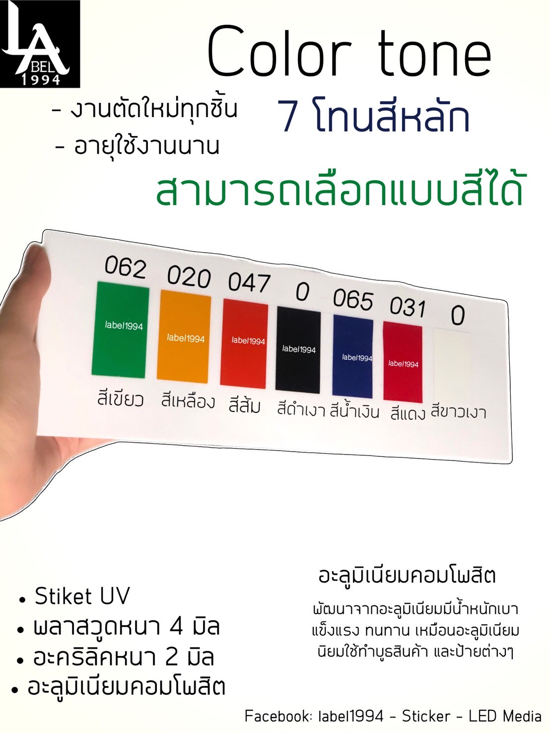 ป้ายจุดเติมลม กันน้ำ100% สติ๊กเกอร์เคลือบกัน UV อายุการใช้งาน 3-5ปี