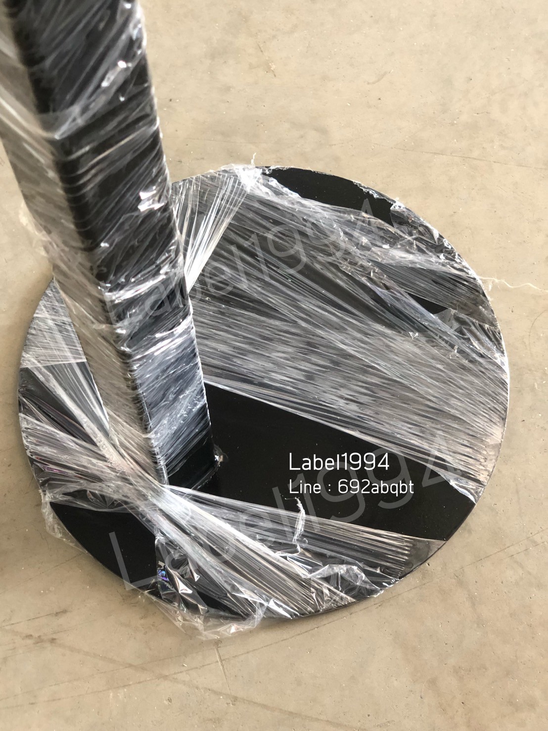 เสาตั้งป้าย(Powder Coating) สีดำ รับประกันเสานาน1 ปี เต็ม พ่นสีบราเดอร์โค้ด